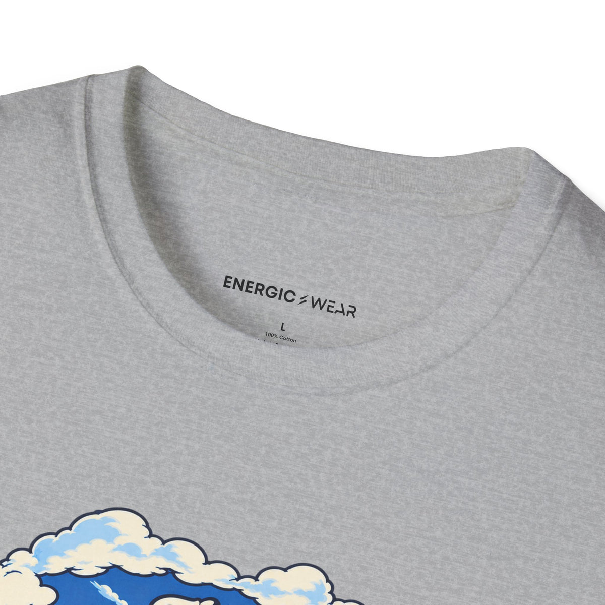 Graphic fitness T-shirt featuring the "The Cooldown Is Where I Notice the Sky" design.