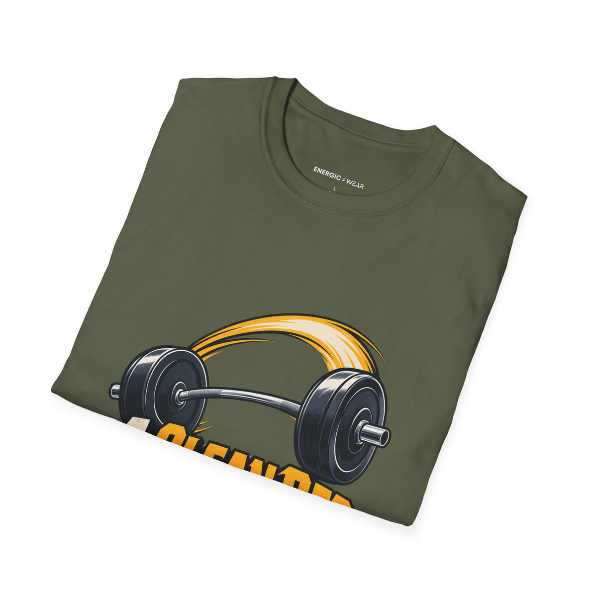 Graphic fitness T-shirt featuring the "A Clean Rep Carries Its Own Weight" design.