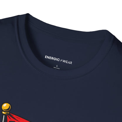 Graphic fitness T-shirt featuring the "My Next Challenge Has a Training Plan" design.