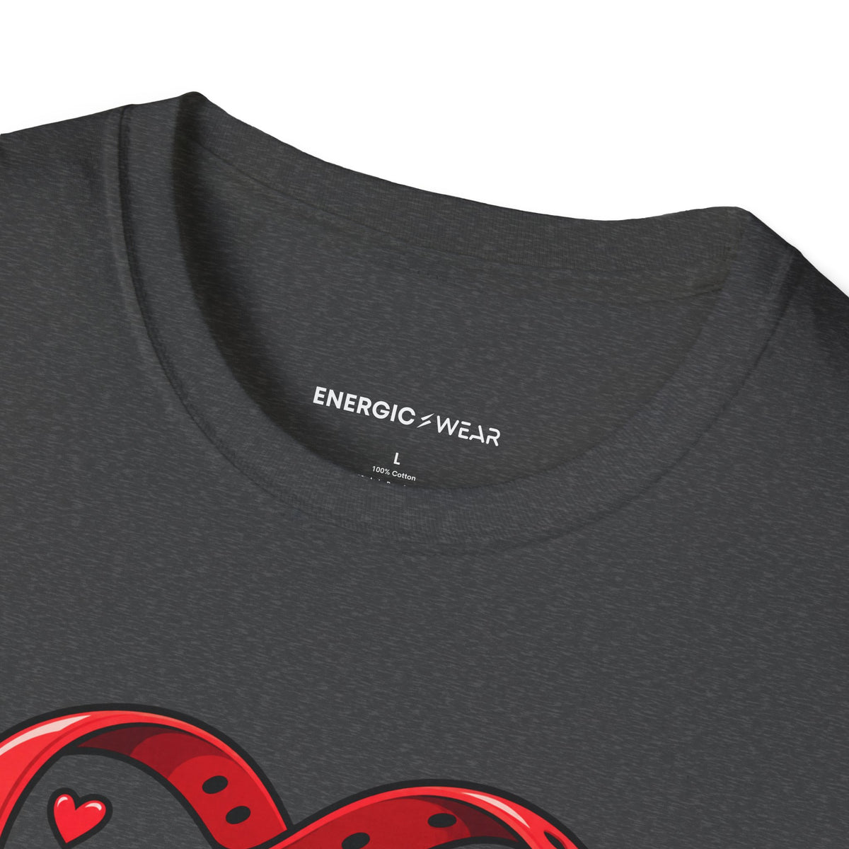 Graphic fitness T-shirt featuring the "My Watch Says We're in a Relationship" design.