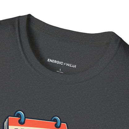 Graphic fitness T-shirt featuring the "Find a Reason That Survives Monday" design.