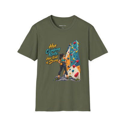 Her Climbing Route Her Kind of Strong T-Shirt