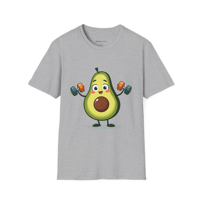Healthy Fit Avocado - Funny Fitness Workout Tee