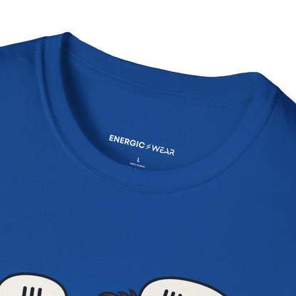 Graphic fitness T-shirt featuring the "My Gym Buddy Is a Bad Influence on My Reps" design.