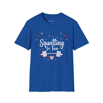 Squatting For Two! Unisex TShirt – Strong Mom Tee