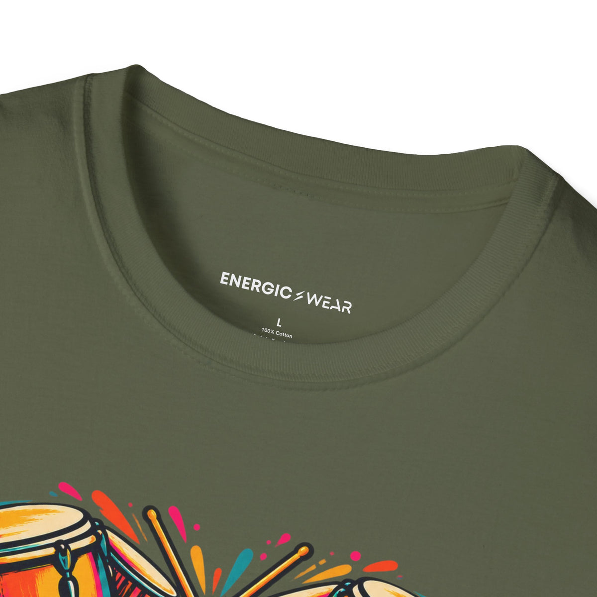Graphic fitness T-shirt featuring the "Bring Your Whole Heart to the Beat" design.