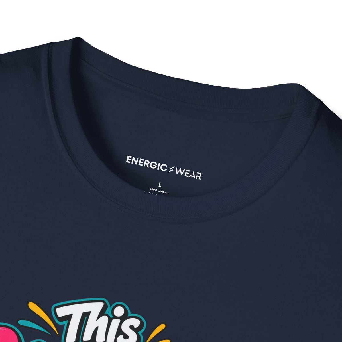 Graphic fitness T-shirt featuring the "This Dance Floor Has a Frequent-Flyer Program" design.