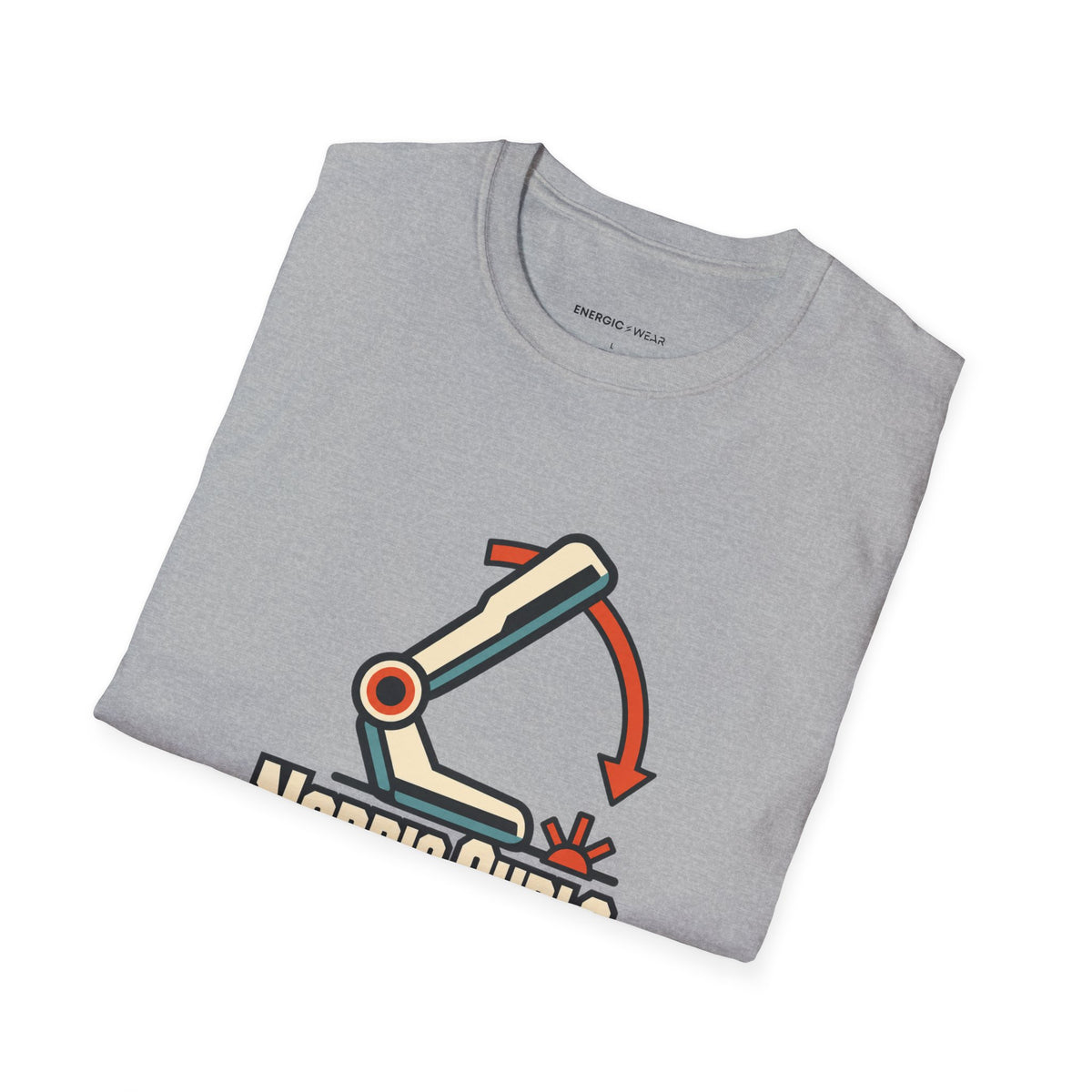 Graphic fitness T-shirt featuring the "Nordic Curls Keep Me Humble" design.