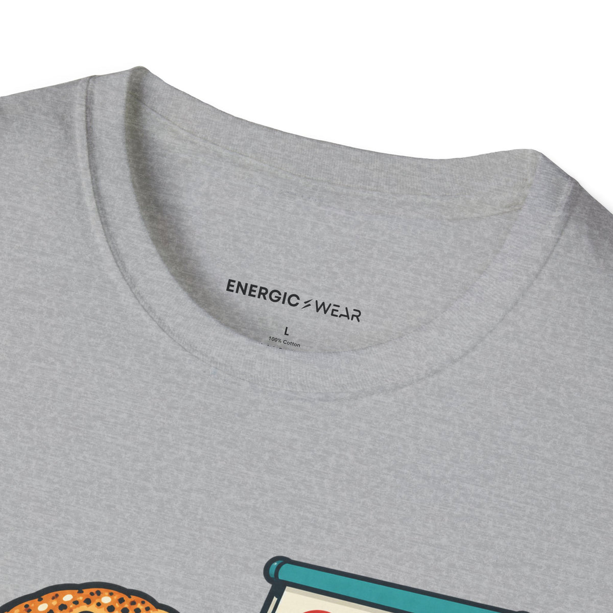 Graphic fitness T-shirt featuring the "Bagels Are Part of the Briefing" design.