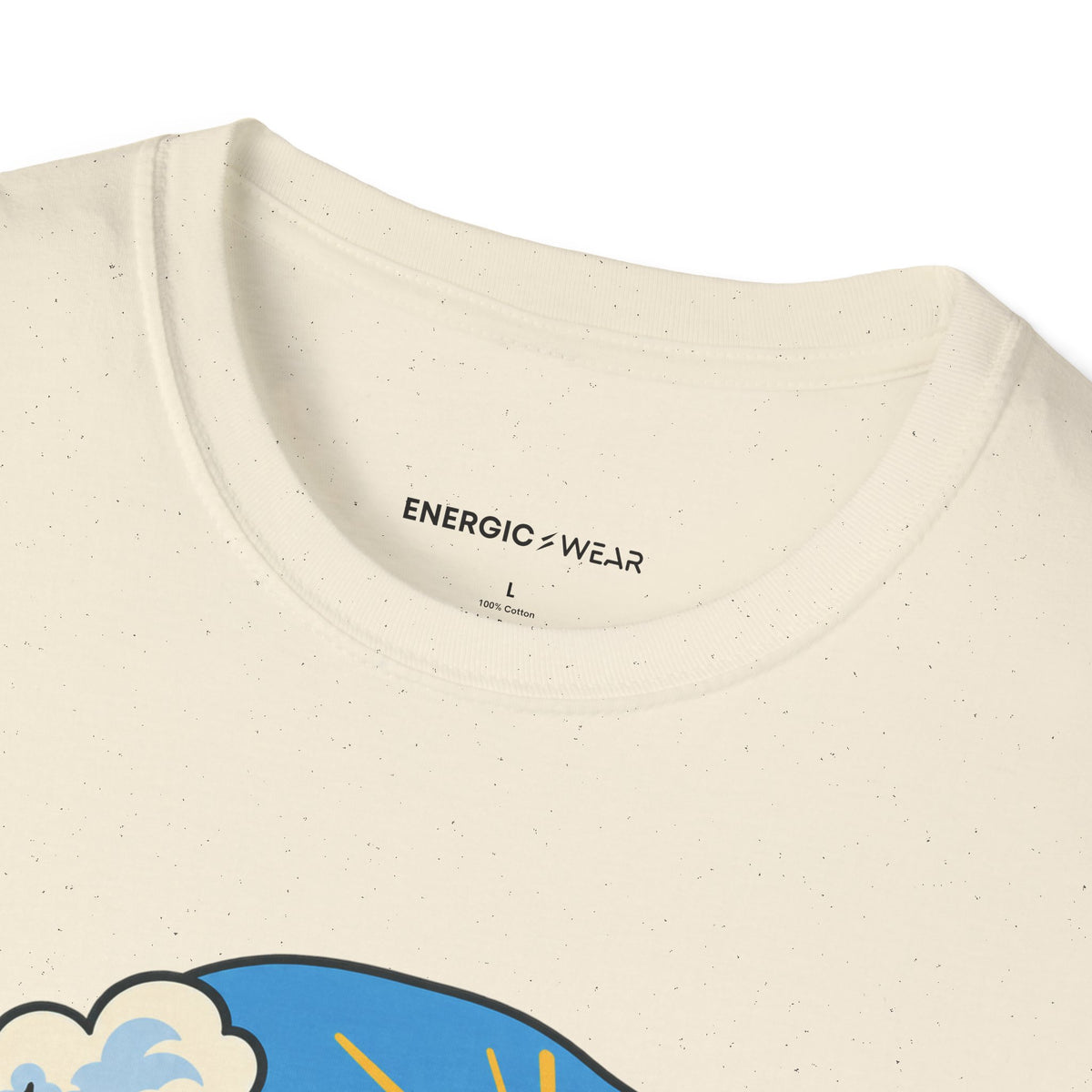 Graphic fitness T-shirt featuring the "Weather Report Excellent for Wandering" design.