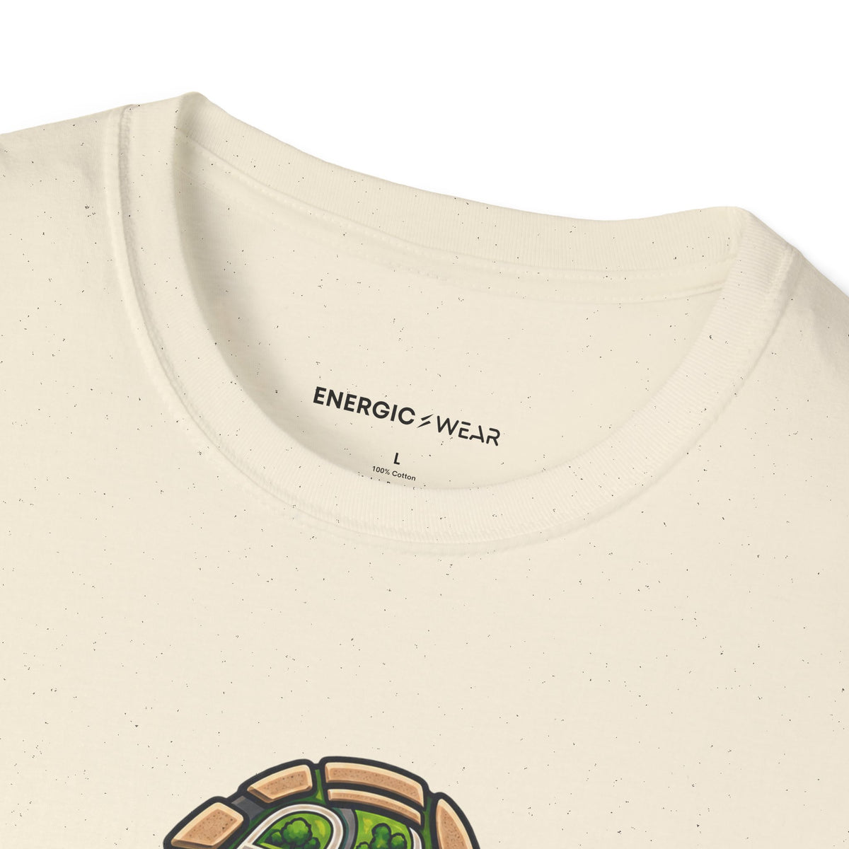 Graphic fitness T-shirt featuring the "My Walking Shoes Know the Neighborhood" design.