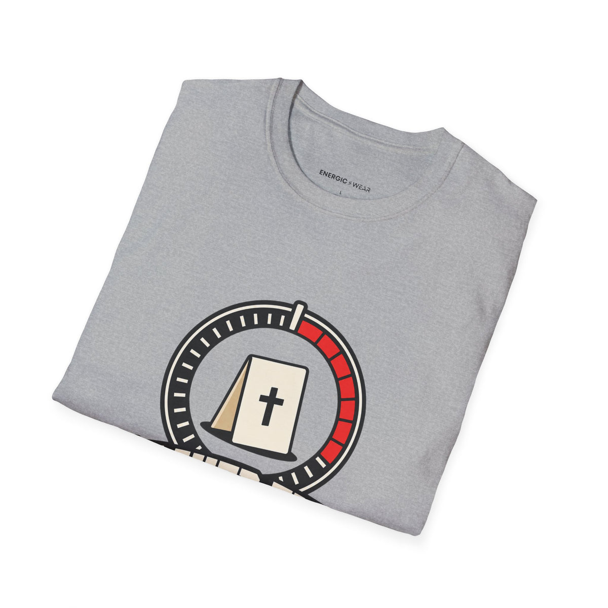 Graphic fitness T-shirt featuring the "Prayer Fits in the Rest Interval" design.