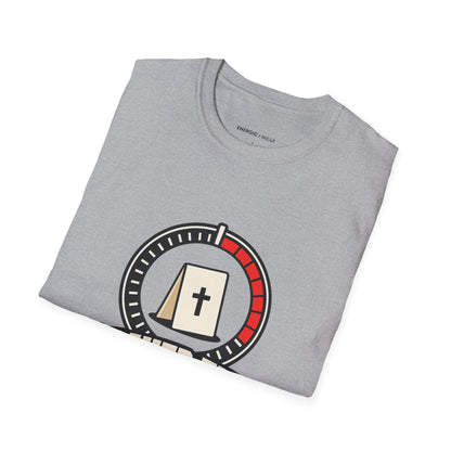 Graphic fitness T-shirt featuring the "Prayer Fits in the Rest Interval" design.
