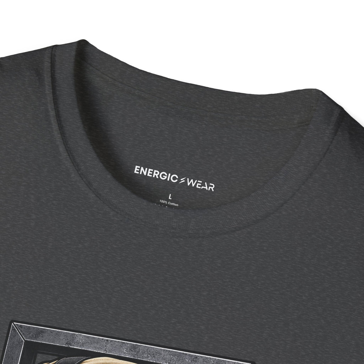 Graphic fitness T-shirt featuring the "My Sandbag Rearranges the Rules of Heavy" design.