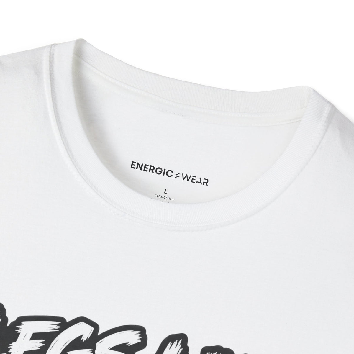 Graphic fitness T-shirt featuring the "Legs Like Jello, Spirit Like Steel" design.