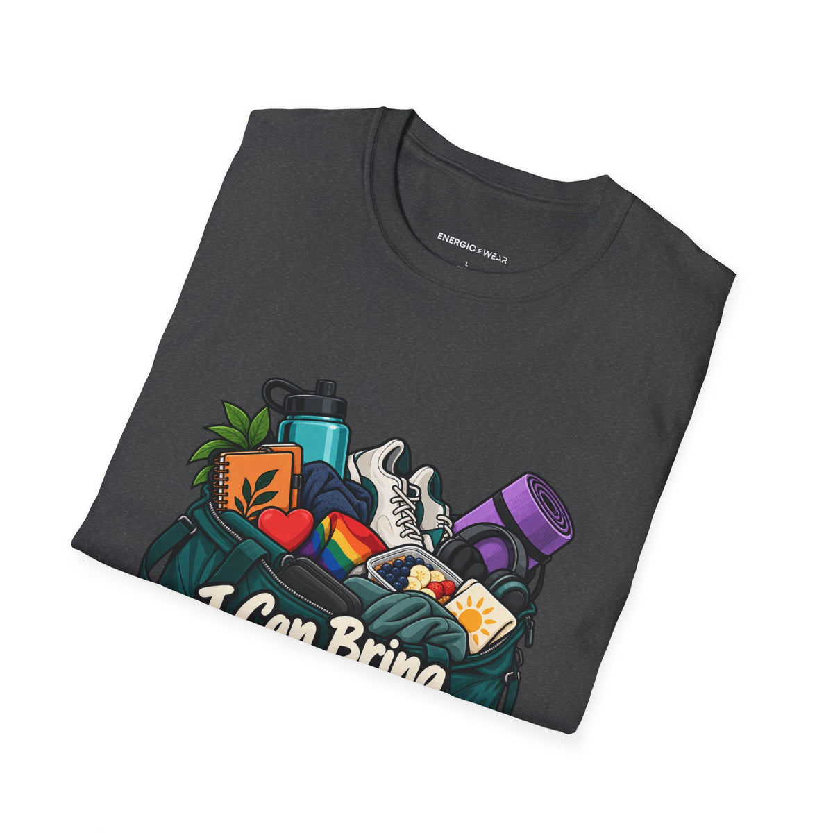 Graphic fitness T-shirt featuring the "I Can Bring My Whole Self to Training" design.
