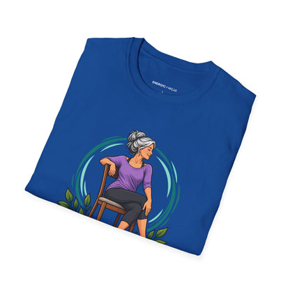 My Chair Yoga Break Has a Full-Body View T-Shirt