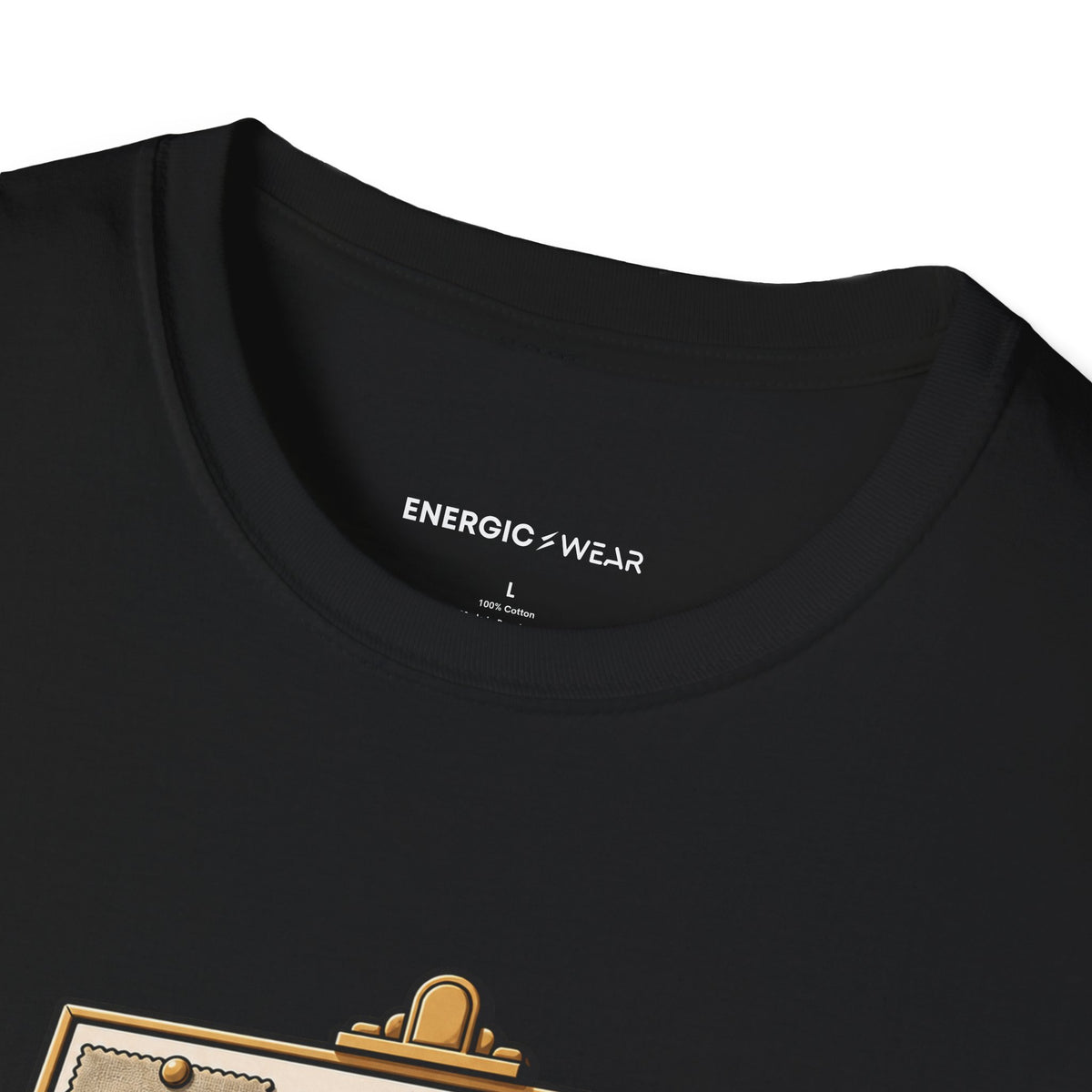 Graphic fitness T-shirt featuring the "My Gym Chalk Has a Career in Interior Decor" design.