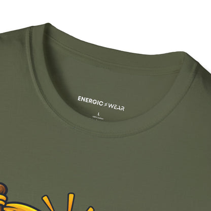 Graphic fitness T-shirt featuring the "I Get to Be Proud Before I'm Finished" design.