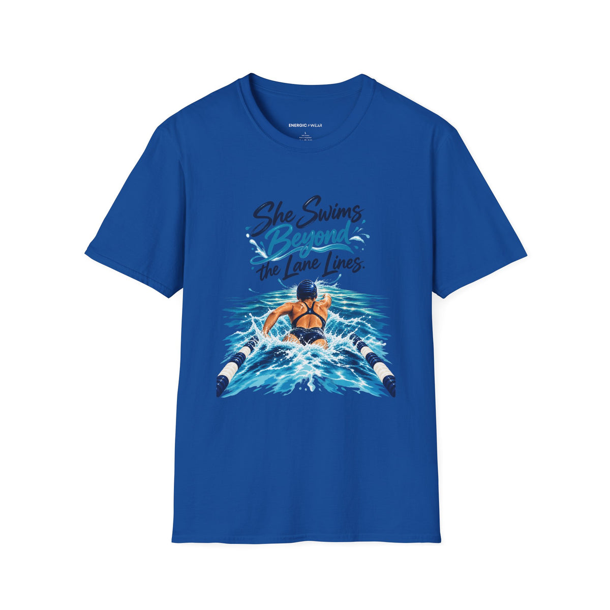 She Swims Beyond the Lane Lines T-Shirt