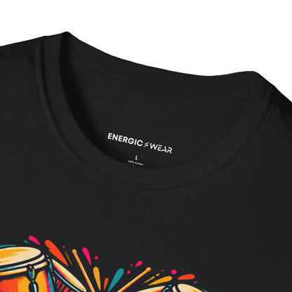 Graphic fitness T-shirt featuring the "Bring Your Whole Heart to the Beat" design.