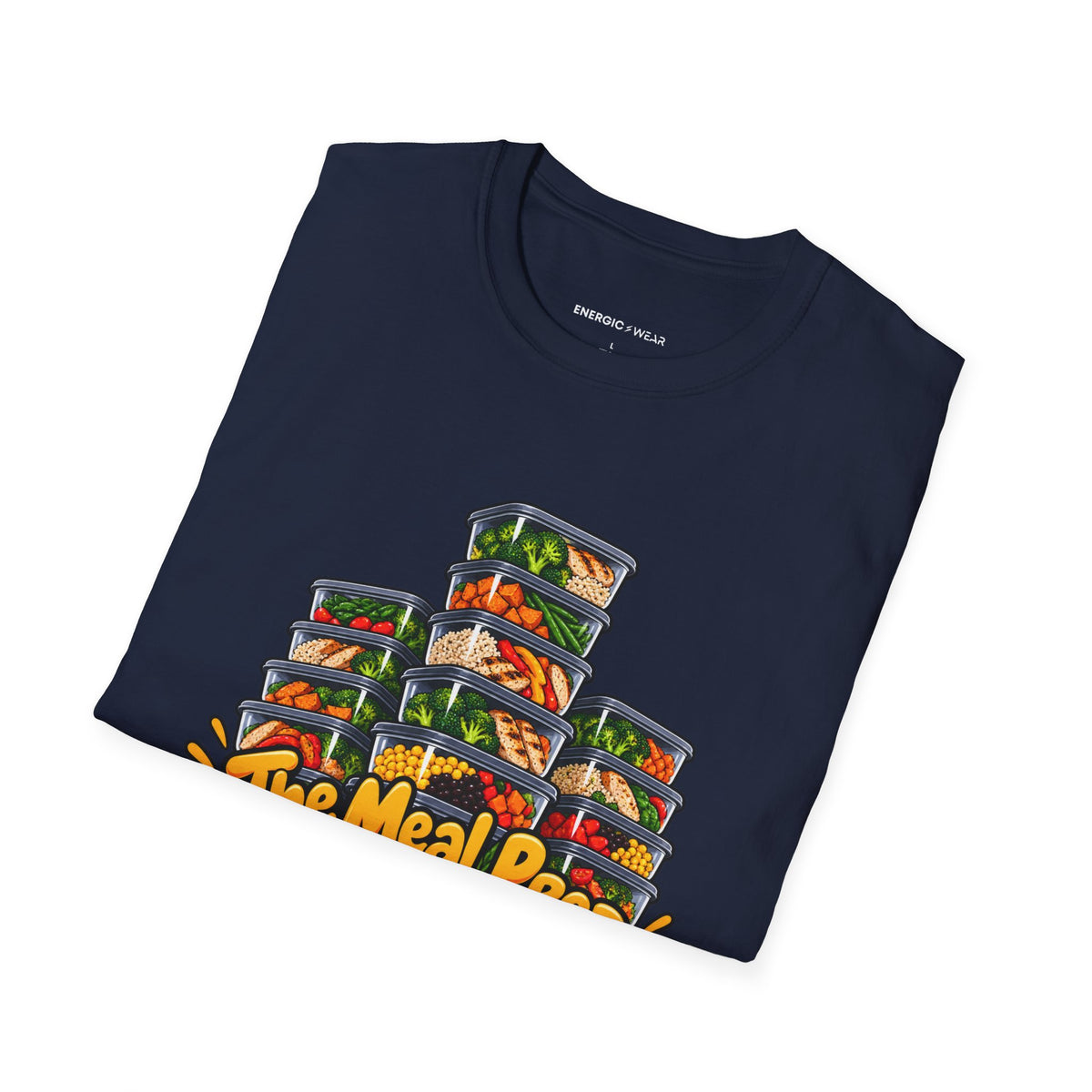 Graphic fitness T-shirt featuring the "The Meal Prep Containers Are Multiplying" design.