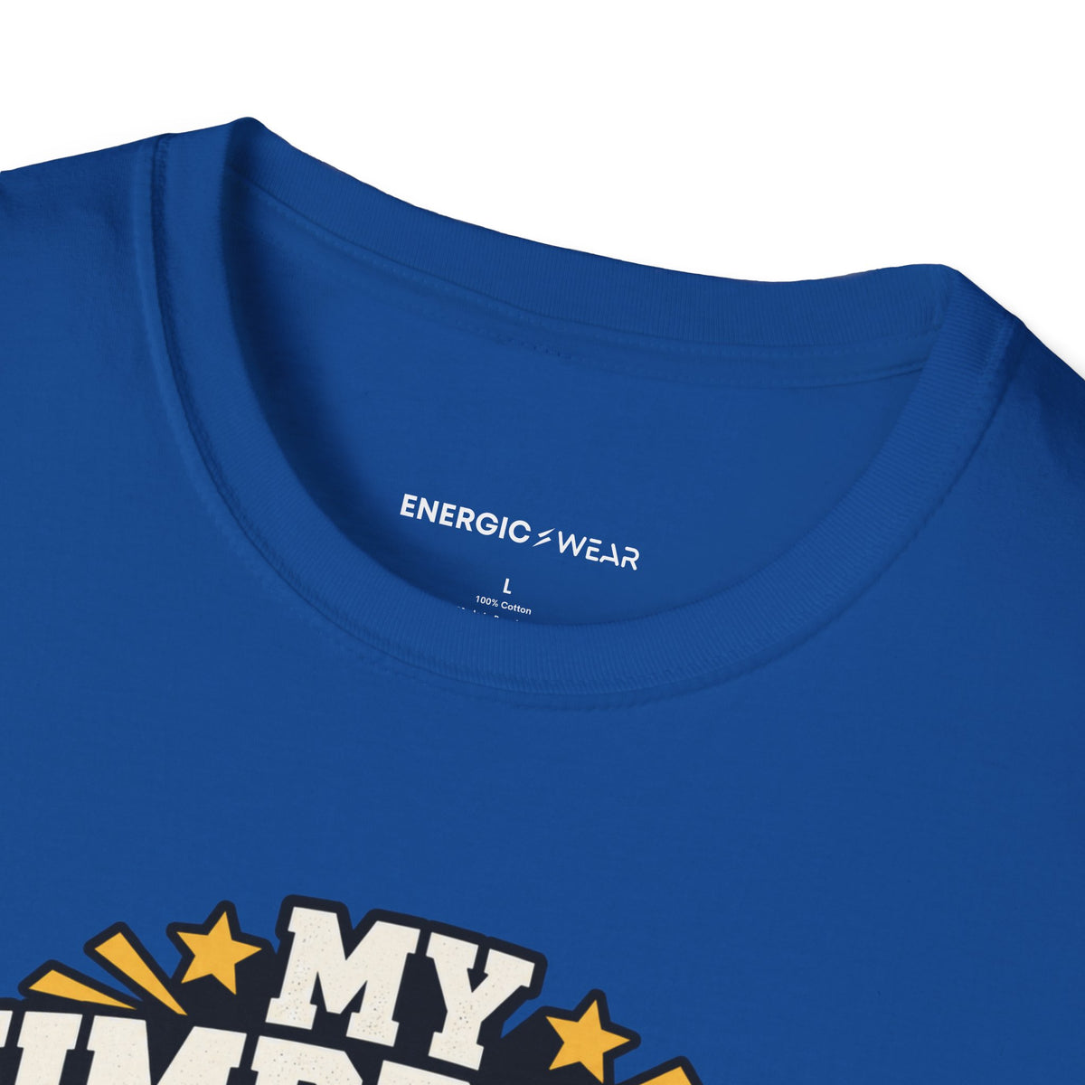 Graphic fitness T-shirt featuring the "My Dumbbells Are Just Heavy Participation Trophies" design.