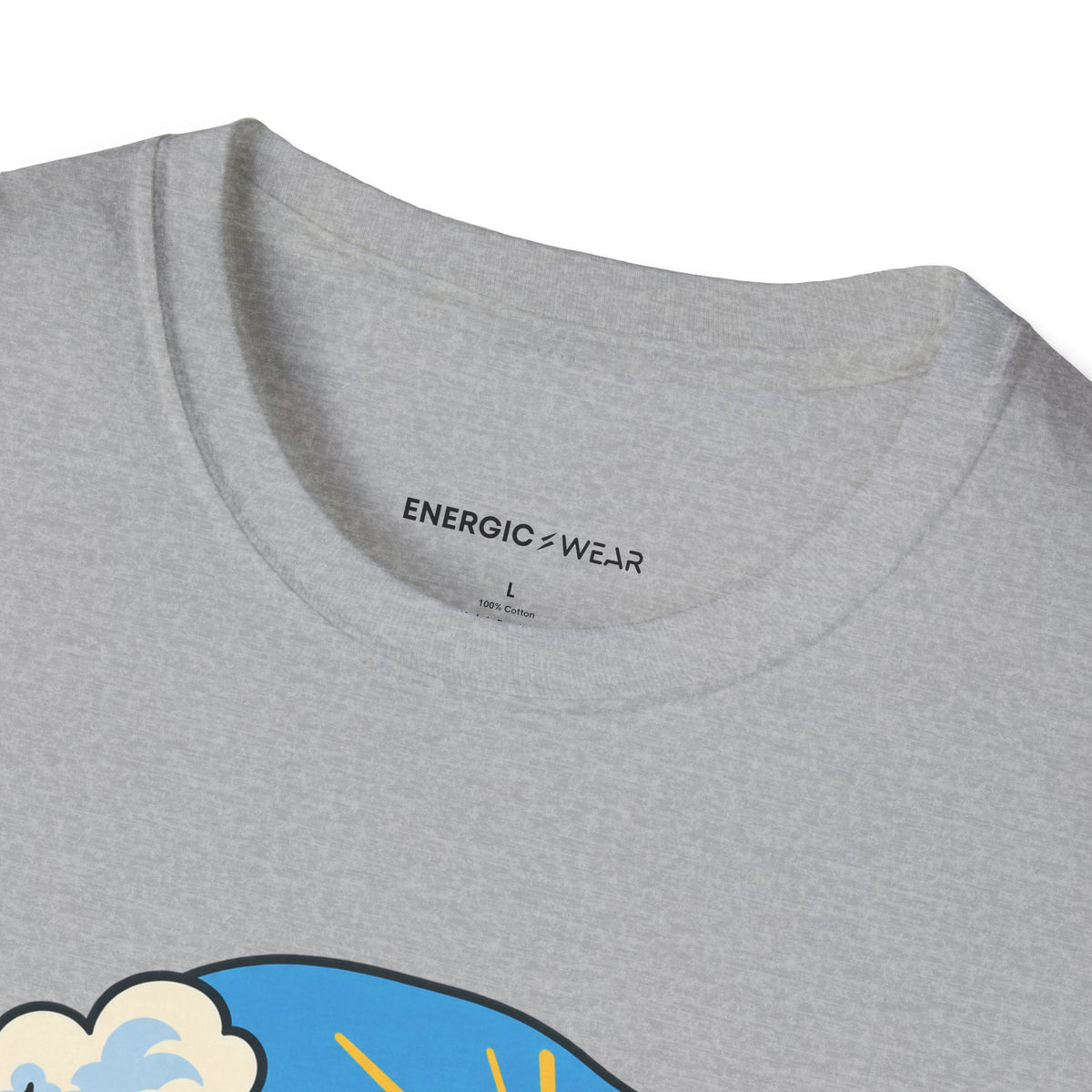 Graphic fitness T-shirt featuring the "Weather Report Excellent for Wandering" design.