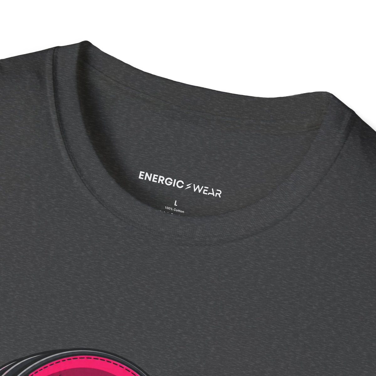 Graphic fitness T-shirt featuring the "She Has a Voice Behind the Microphone" design.
