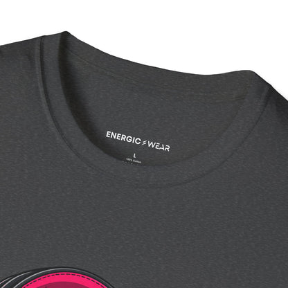 Graphic fitness T-shirt featuring the "She Has a Voice Behind the Microphone" design.