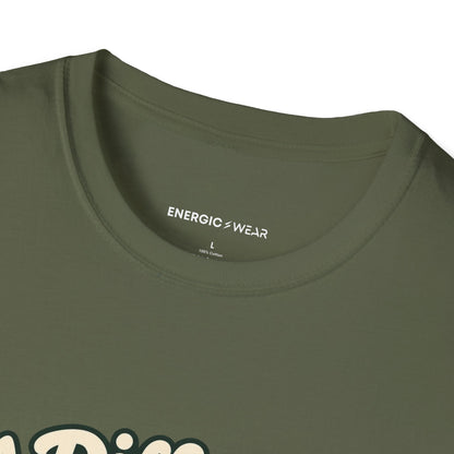 Graphic fitness T-shirt featuring the "A Different Route Can Refresh a Routine" design.