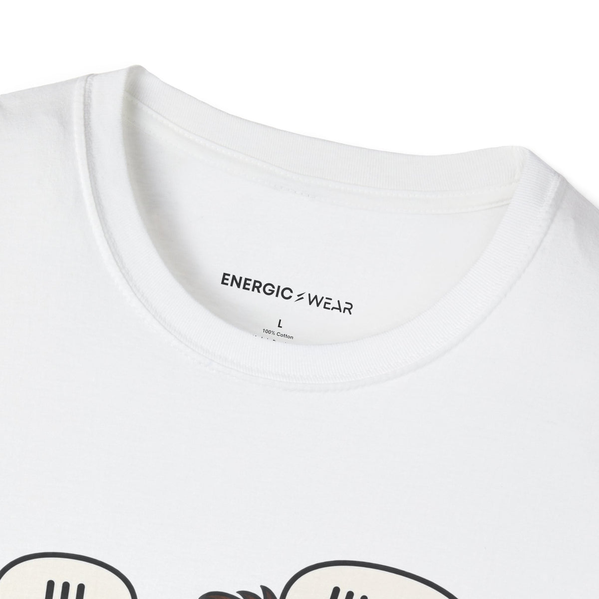 Graphic fitness T-shirt featuring the "My Gym Buddy Is a Bad Influence on My Reps" design.