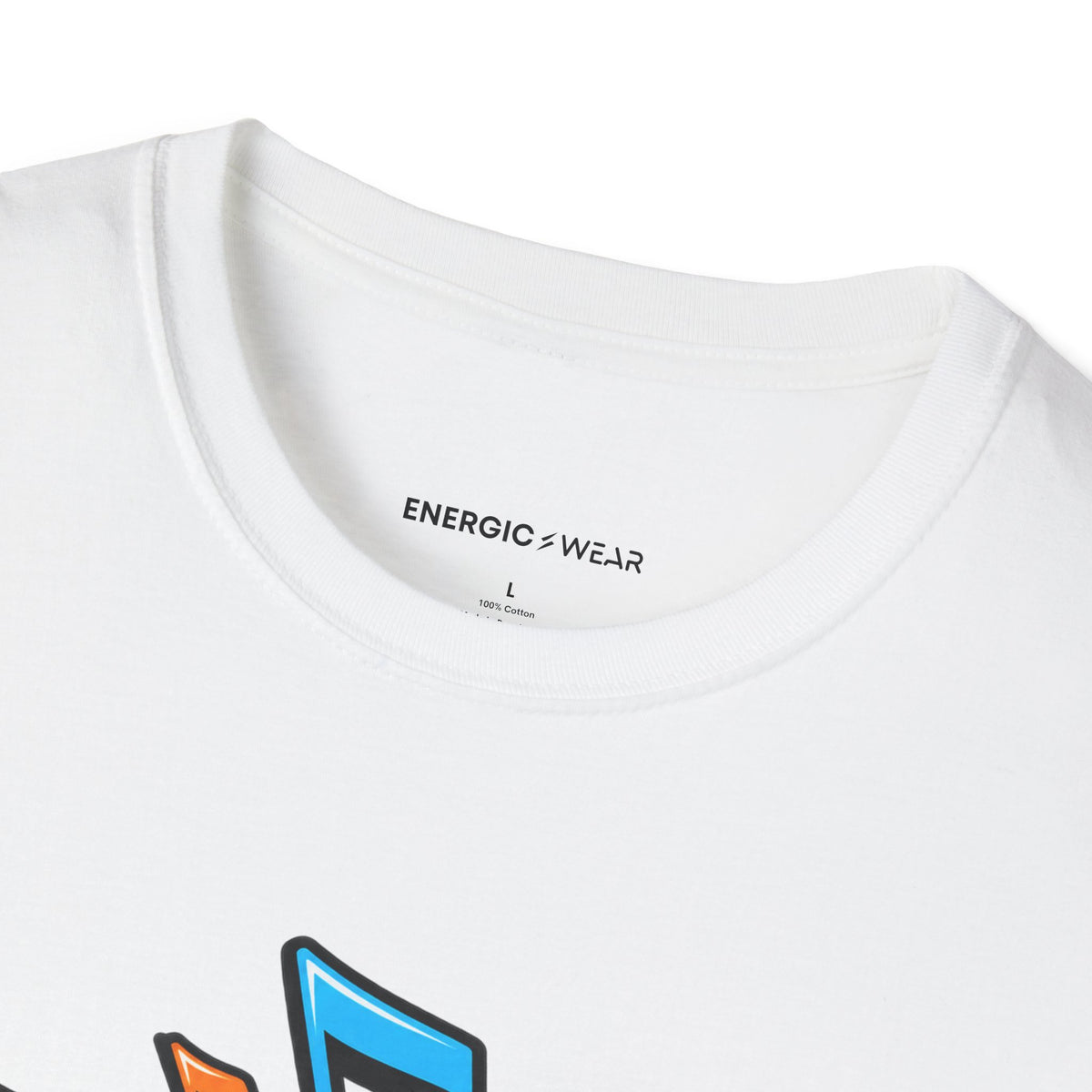 Graphic fitness T-shirt featuring the "Let the Music Meet Your Courage" design.