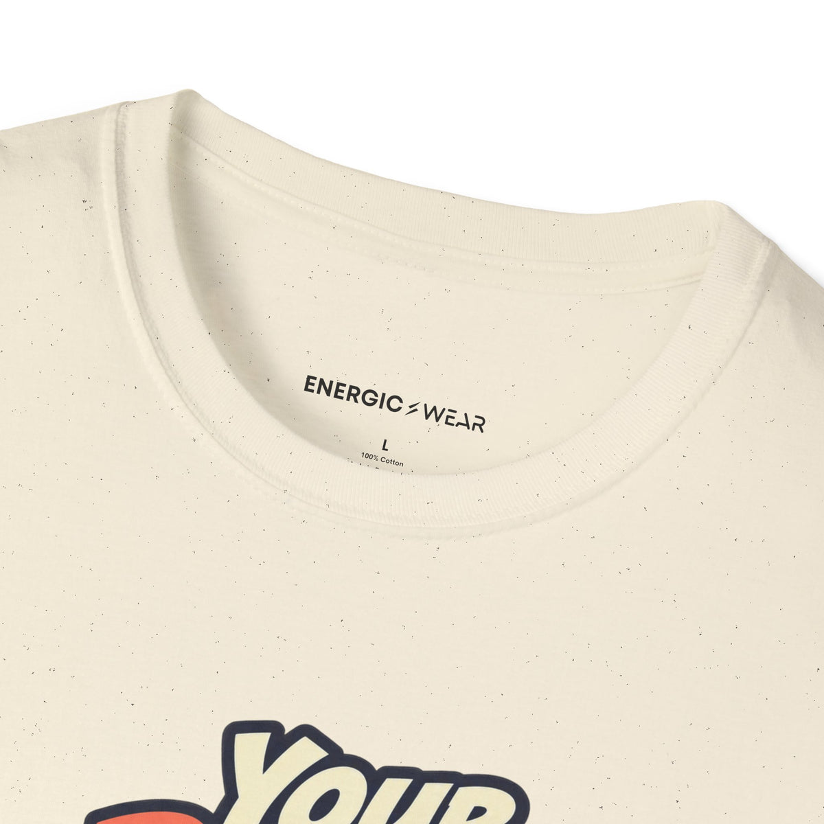 Graphic fitness T-shirt featuring the "Your Rhythm Can Start With One Step" design.