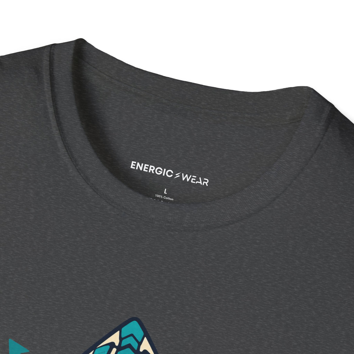 Graphic fitness T-shirt featuring the "My Leadership Wears Training Shoes" design.