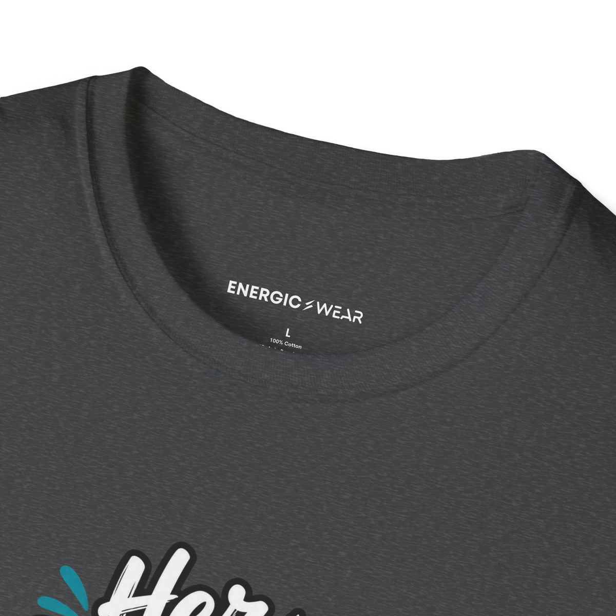 Graphic fitness T-shirt featuring the "Her Gym Bag Goes Beside the Car Seat" design.