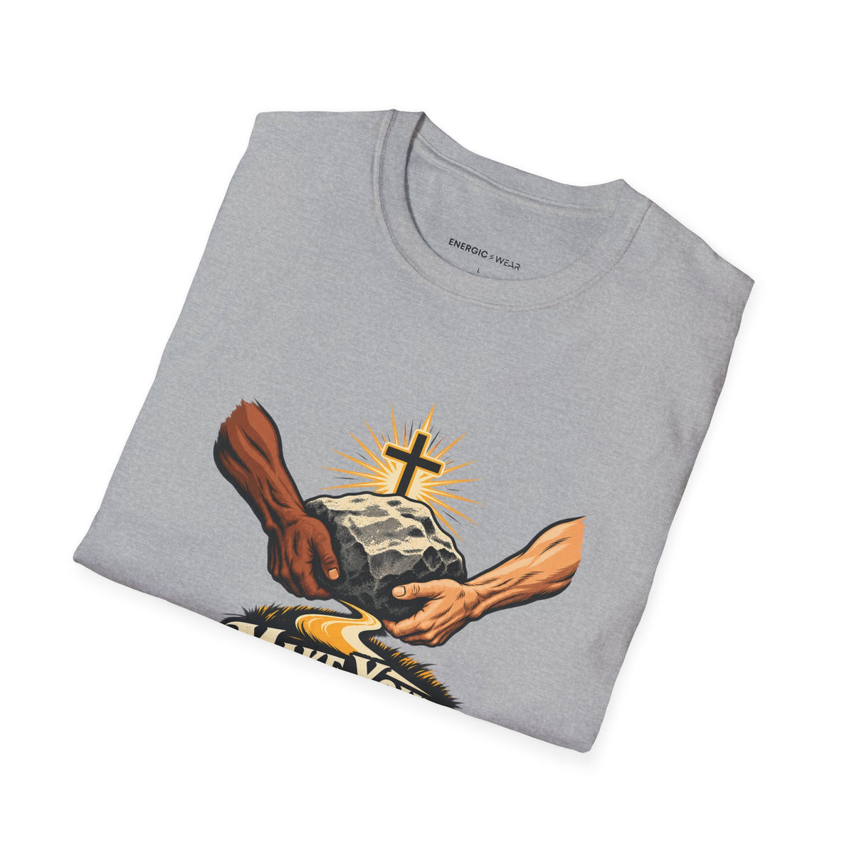 Graphic fitness T-shirt featuring the "Make Your Strength Useful to Someone" design.
