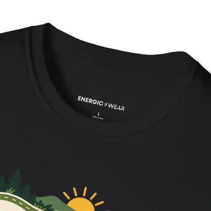 Graphic fitness T-shirt featuring the "My Weekend Includes Unhurried Miles" design.