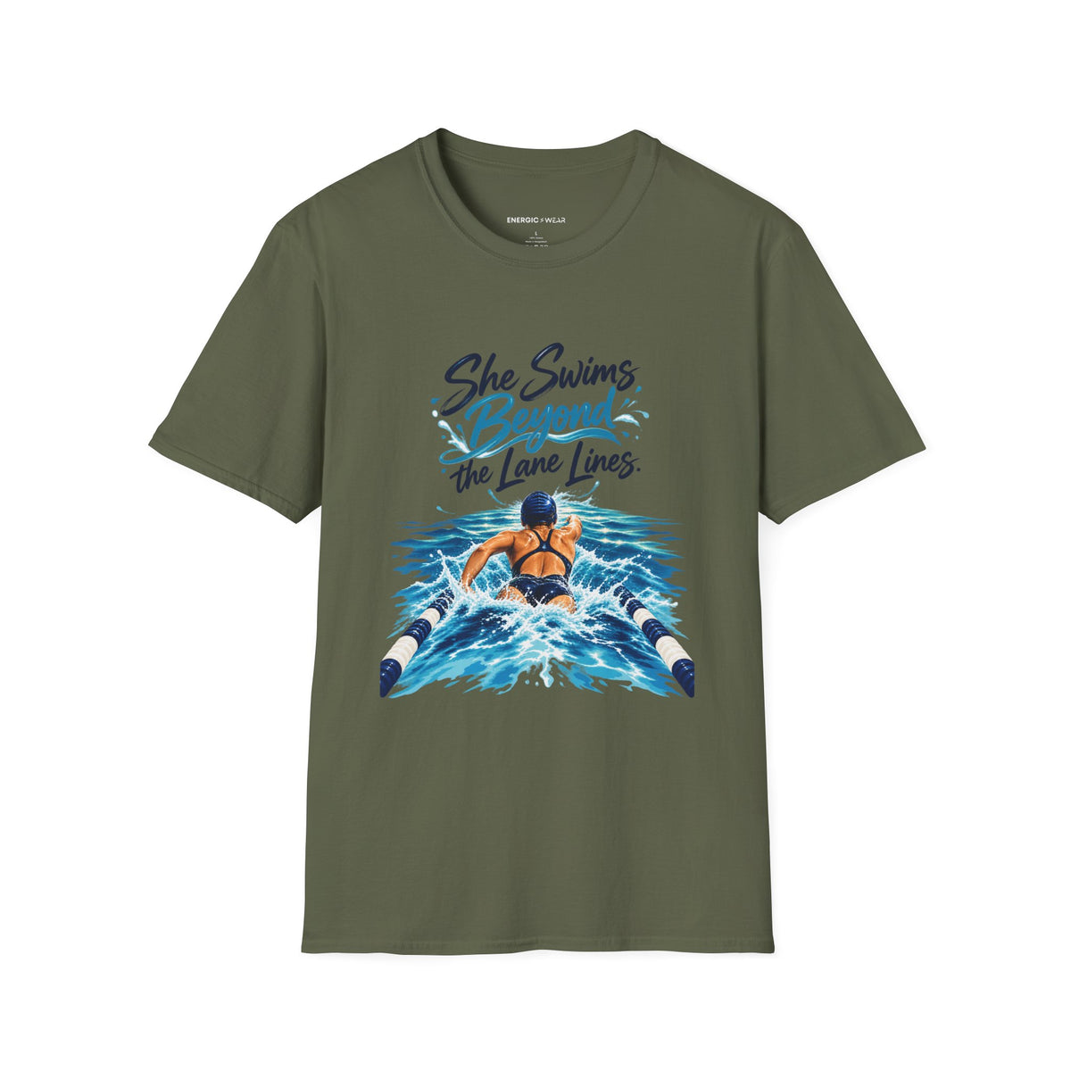 She Swims Beyond the Lane Lines T-Shirt