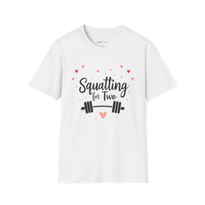 Squatting For Two! Unisex TShirt – Strong Mom Tee