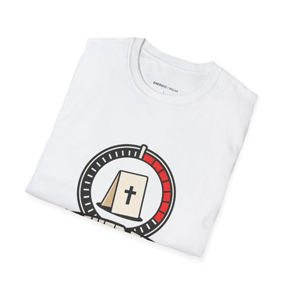 Graphic fitness T-shirt featuring the "Prayer Fits in the Rest Interval" design.