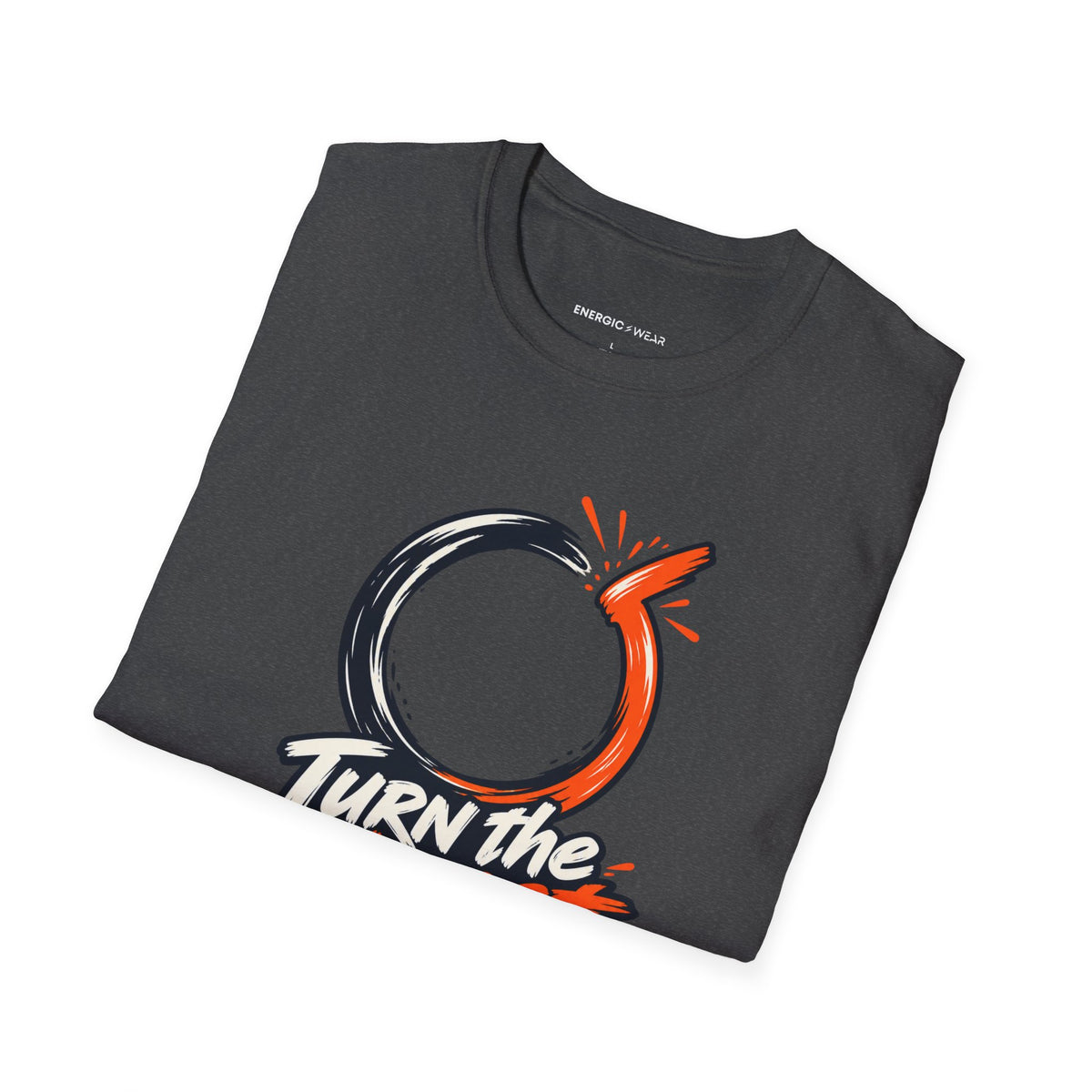 Graphic fitness T-shirt featuring the "Turn the Almost Into an Attempt" design.