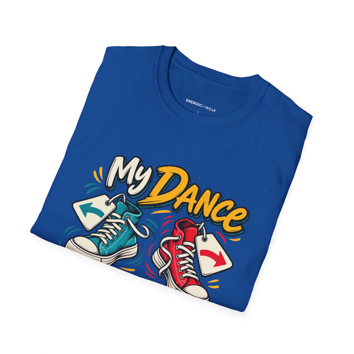 Graphic fitness T-shirt featuring the "My Dance Feet Are Freelancers" design.