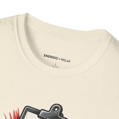 Graphic fitness T-shirt featuring the "My Session Leaves a Chalk Signature" design.