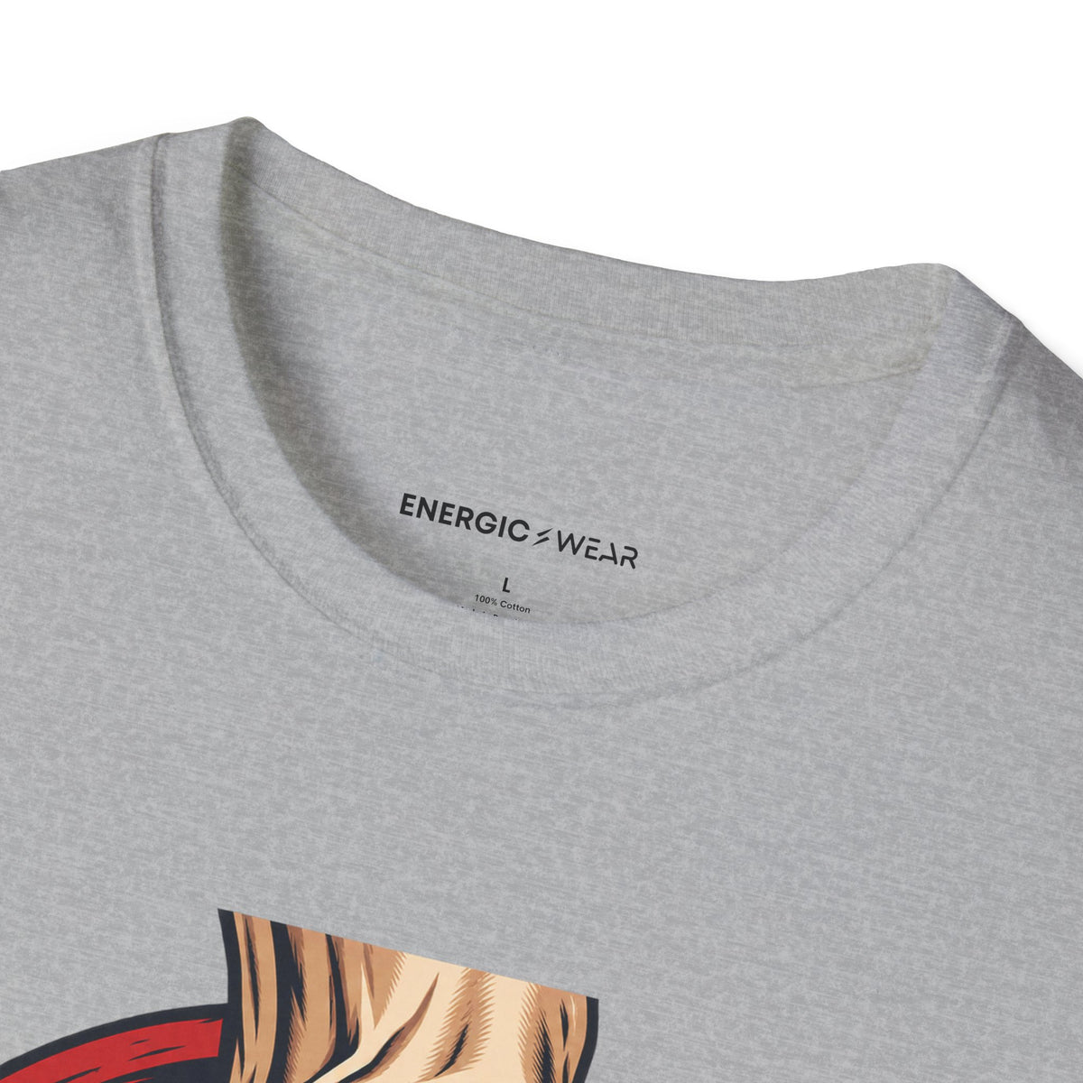 Graphic fitness T-shirt featuring the "The Hook Grip Holds the Commitment" design.