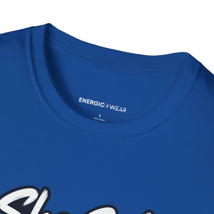 Graphic fitness T-shirt featuring the "She Sets the Tone Before the Timer" design.