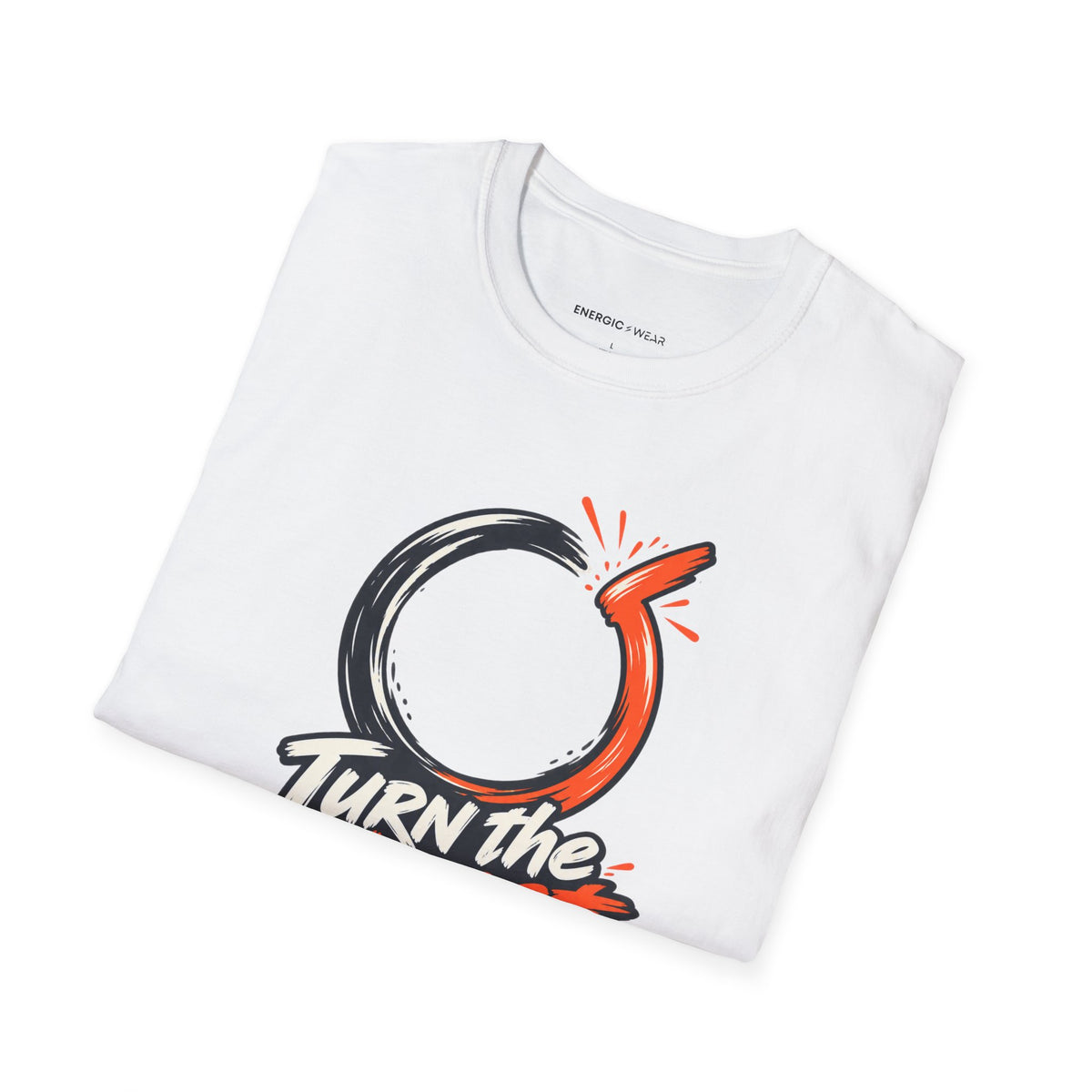 Graphic fitness T-shirt featuring the "Turn the Almost Into an Attempt" design.