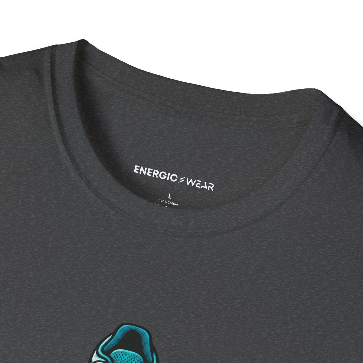 Graphic fitness T-shirt featuring the "Faith Is in My Team Huddle" design.