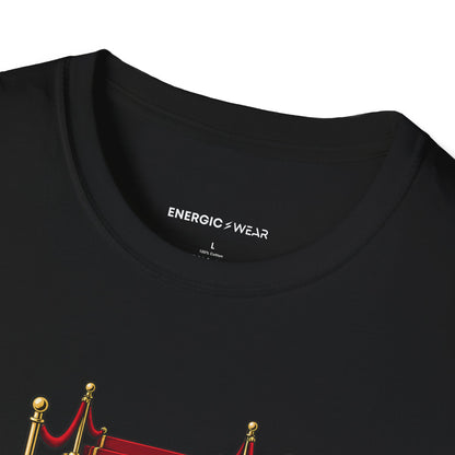 Graphic fitness T-shirt featuring the "Trade the Grand Entrance for a Good Session" design.