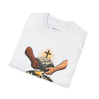 Graphic fitness T-shirt featuring the "Make Your Strength Useful to Someone" design.